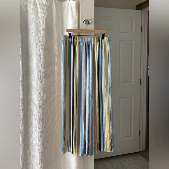 Favorite Daughter Easy Wide Leg Pants in Riviera Stripe - Picture 3 of 5